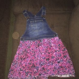 Denim Overall-Skirt